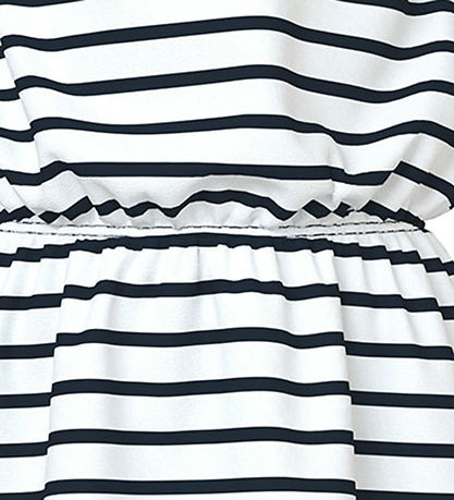 Name It Kjóll - NkfVigga - Strap - Bright White/Stripe 07