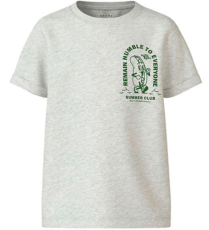 Name It T-shirts - NkmVux - 2-Pack - Honeydew/Light Grey Melange