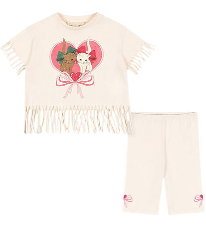 Konges Sløjd Shorts Set - T-Shirt/Radlershorts - Marah - Dew