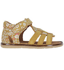 Wheat Sandals - Bray - Tan White Flowers Wheat Sandals - Bray - Tan White Flowers