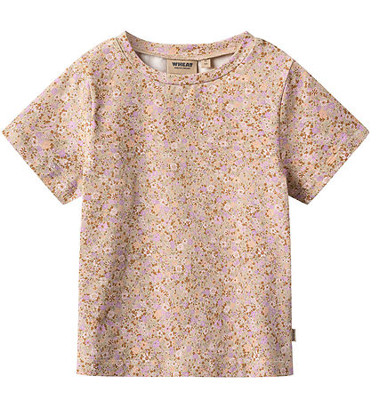 Wheat T-shirt - 2-Pack - Manna - Lilac Flower Meadow