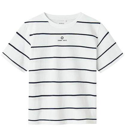 Name It T-shirt - NkmJaben - Bright White/Navy Blazer Name It T-shirt - NkmJaben - Bright White/Navy Blazer