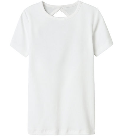 T-Shirt Name It - Rib - NkfJalgos - Bright White T-Shirt Name It - Rib - NkfJalgos - Bright White