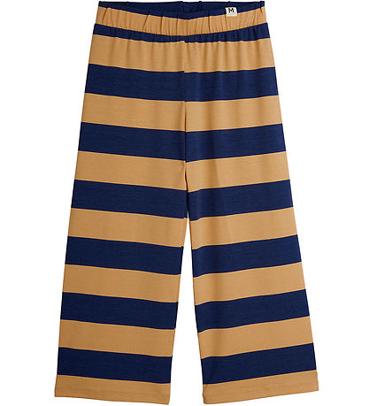 Mini Rodini Trousers - Beige/Navy Striped Mini Rodini Trousers - Beige/Navy Striped