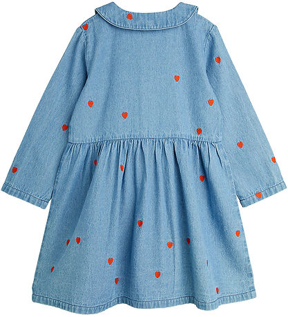 Mini Rodini Kleid - Denim - Blau m. Herzen Mini Rodini Kleid - Denim - Blau m. Herzen