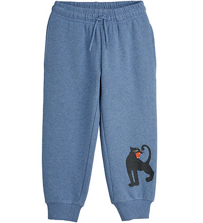 Mini Rodini Joggingbroek - Blauw Gevlekt m. Panters