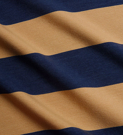 Mini Rodini T-shirt - Beige/Navy Striped Mini Rodini T-shirt - Beige/Navy Striped