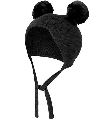 Mini Rodini Beanie - Knitted - Black