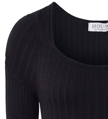 Hound Dress - Rib - Viscose/Nylon - Black