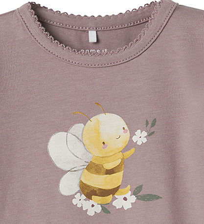 Name It Bodysuit l/s - NbfJolanta - Purple Dove Name It Bodysuit l/s - NbfJolanta - Purple Dove