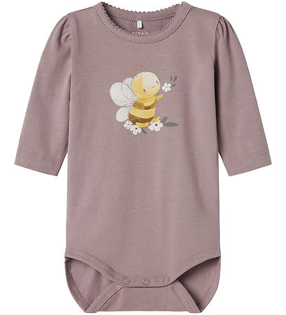 Name It Bodysuit l/s - NbfJolanta - Purple Dove Name It Bodysuit l/s - NbfJolanta - Purple Dove