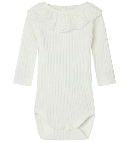 Name It Bodysuit l/s - Rib - NbfJohanne - Cloud Dancer