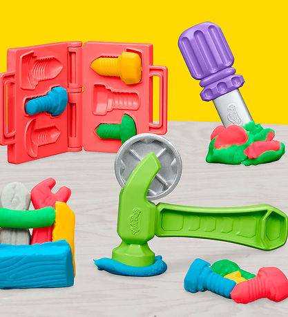 Play-Doh Modelleerklei - Stamp N Saw Gereedschapsbank Play-Doh Modelleerklei - Stamp N Saw Gereedschapsbank