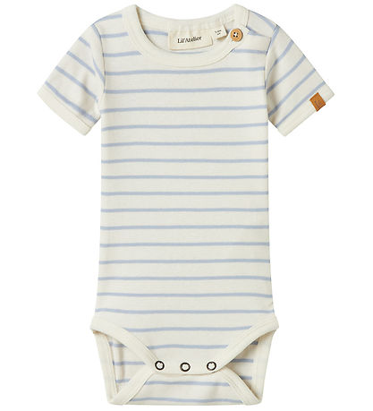 Lil' Atelier Bodysuit s/s - NbmGeo - Zen Blue