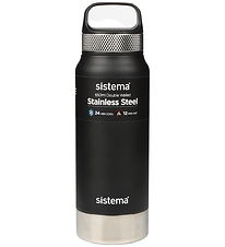 Bouteille Thermos Sistema - Inoxydable Steel - 650 ml - Noir Bouteille Thermos Sistema - Inoxydable Steel - 650 ml - Noir