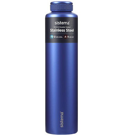 Bouteille Thermos Sistema - Inoxydable Steel - 600 ml - Crépuscu