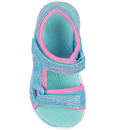 Skechers Sandals w. Lights - Mermaid Dreams - Blue/Multi Skechers Sandals w. Lights - Mermaid Dreams - Blue/Multi