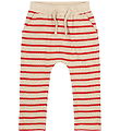 The New Siblings Trousers - Knitted - TnstNat - Poppy Red Stripe The New Siblings Trousers - Knitted - TnstNat - Poppy Red Stripe