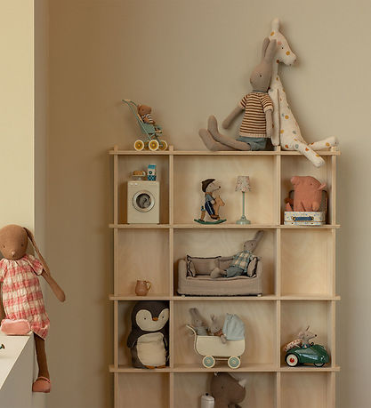 Lapin Maileg - Taille 3 - 40 cm - Marron av. Rose à Carreaux Rob