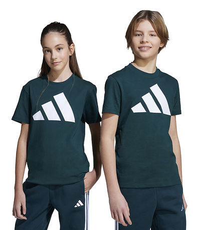 adidas Performance T-shirt - J BL Tee 160 - AURIVY/White adidas Performance T-shirt - J BL Tee 160 - AURIVY/White
