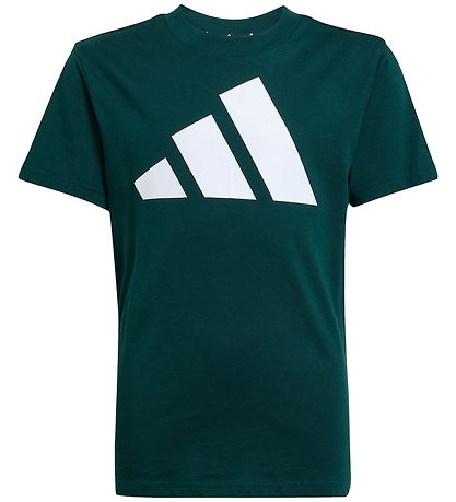 adidas Performance T-shirt - J BL Tee 160 - AURIVY/White adidas Performance T-shirt - J BL Tee 160 - AURIVY/White