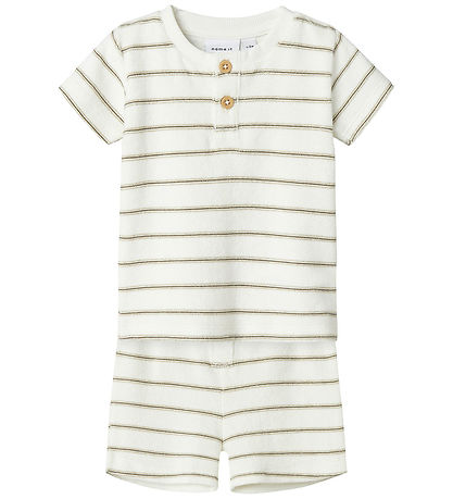 Ensemble de Shorts Name It - Shorts/T-Shirt - NbnOterry - Cloud  Ensemble de Shorts Name It - Shorts/T-Shirt - NbnOterry - Cloud