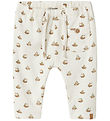 Lil' Atelier Trousers - Rib - NbmLavo - Coconut Milk w. Boats Lil' Atelier Trousers - Rib - NbmLavo - Coconut Milk w. Boats