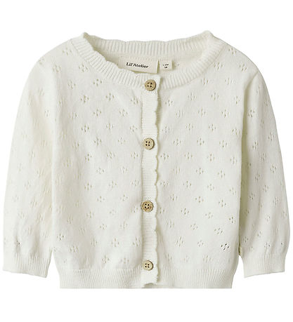 Lil' Atelier Cardigan - Knitted - NbfGliva - Coconut Milk Lil' Atelier Cardigan - Knitted - NbfGliva - Coconut Milk