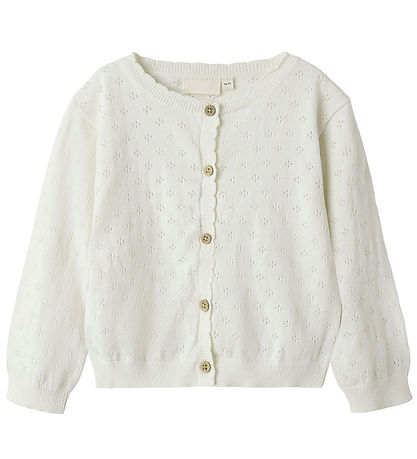 Lil' Atelier Cardigan - Knitted - NmfGliva - Coconut Milk