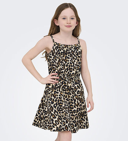 Kids Only Kjóll - Nei - KogClara - Black/White Black Leo