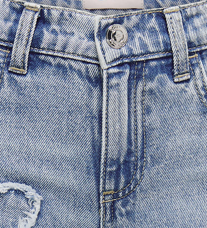 Kids Only Jeans - KogJenna - Wide - Light Blue w. Butterfly Kids Only Jeans - KogJenna - Wide - Light Blue w. Butterfly