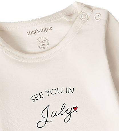 That's Mine Bodysuit l/s - See you in July