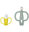 Matchstick Monkey Teether - 2-Pack - Banana & Monkey - Green Matchstick Monkey Teether - 2-Pack - Banana & Monkey - Green