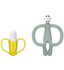 Matchstick Monkey Beißringe - 2er-Pack - Banana & Monkey - Grün Matchstick Monkey Beißringe - 2er-Pack - Banana & Monkey - Grün