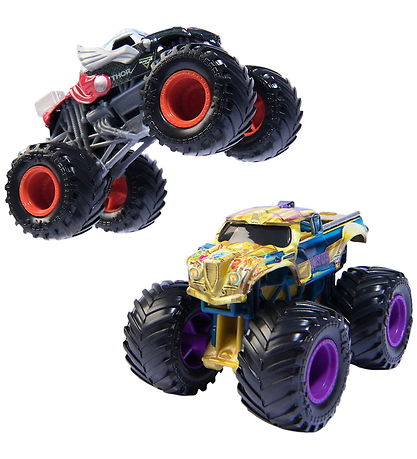 Monster Jam 트럭 - 1:64 - Marvel - 2개입 - 타노스 대 토르 Monster Jam 트럭 - 1:64 - Marvel - 2개입 - 타노스 대 토르