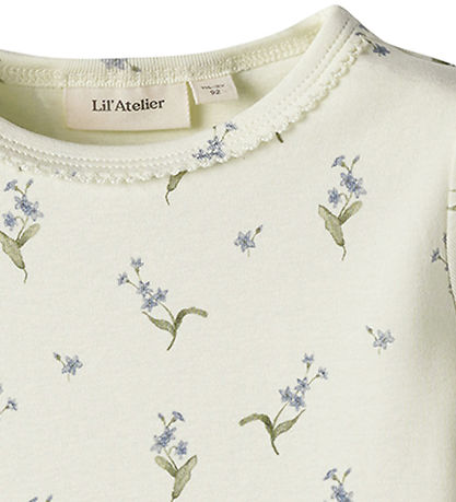 Lil' Atelier T-shirt - NmfGayo - Coconut Milk/Forget Me Not