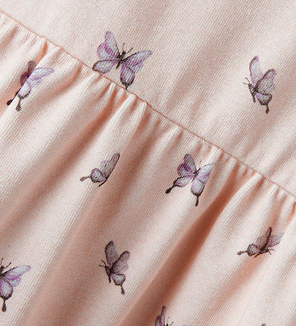Lil' Atelier Dress - NmfGayo - Peach Blush/Bow Tie