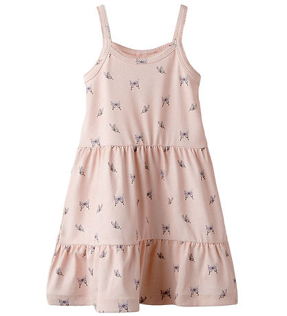 Lil' Atelier Dress - NmfGayo - Peach Blush/Bow Tie