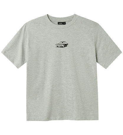 LMTD T-shirt - NlmShostar - Light Grey Melange/Car