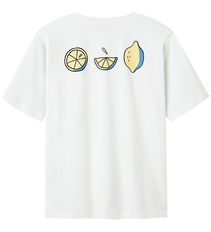 LMTD T-Shirt - NlmFuges - Bright White m. Print LMTD T-Shirt - NlmFuges - Bright White m. Print