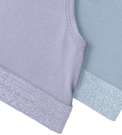 Name It Tops - Noos - NkfShort - 2-Pack - Purple/Blue