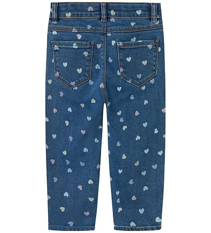 Name It Jeans - Nein - Mama - NmfBella - Denim Blue/Hearts