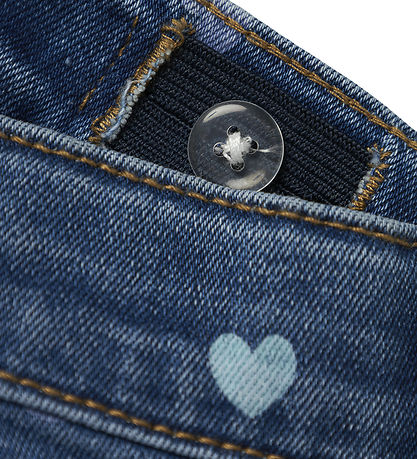 Name It Jeans - Nein - Mama - NmfBella - Denim Blue/Hearts