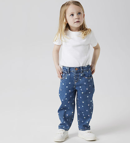 Name It Jeans - Nein - Mama - NmfBella - Denim Blue/Hearts