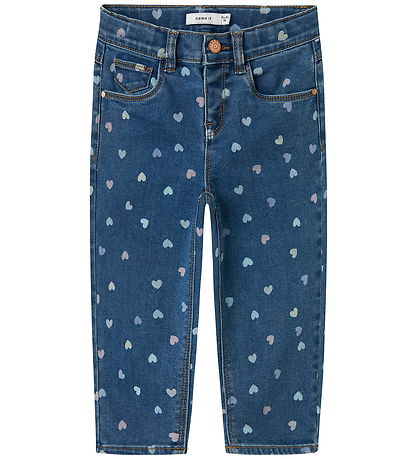 Name It Jeans - Nein - Mama - NmfBella - Denim Blue/Hearts