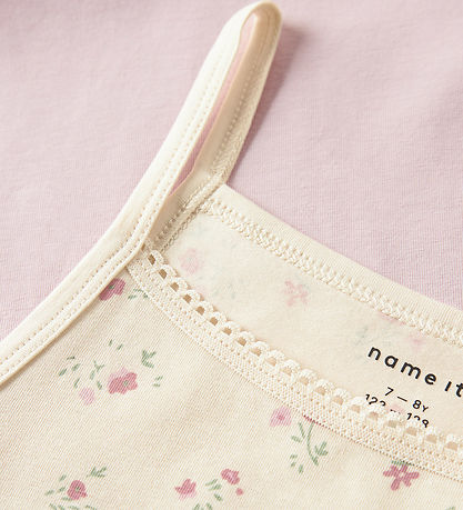 Name It Onderhemden - Noos - NkfStrap - 2-pack - Tortelduif/Lila