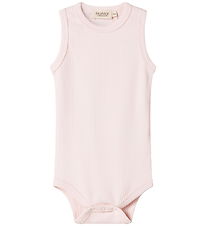 MarMar Romper mouwloos - Rib - Mouwloos - Noos - Roze MarMar Romper mouwloos - Rib - Mouwloos - Noos - Roze