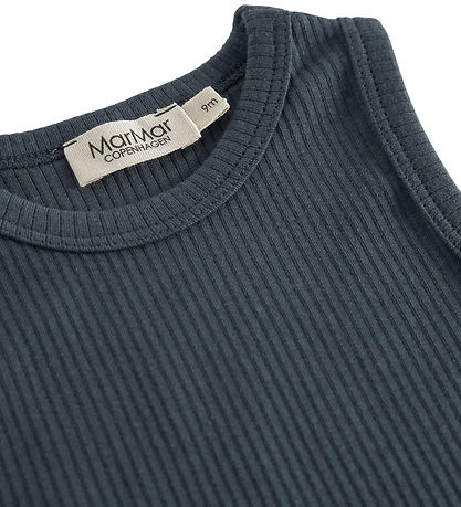 MarMar Romper mouwloos - Rib - Mouwloos - Noos - Blauw