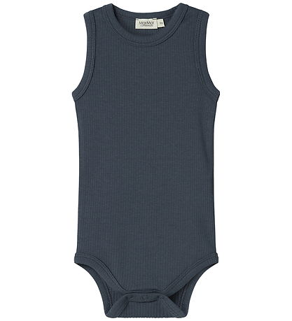 MarMar Romper mouwloos - Rib - Mouwloos - Noos - Blauw
