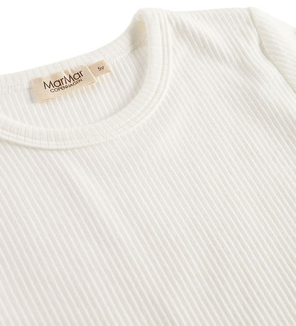 Blouse MarMar - Rib - Plain - Noos - Doux White Blouse MarMar - Rib - Plain - Noos - Doux White